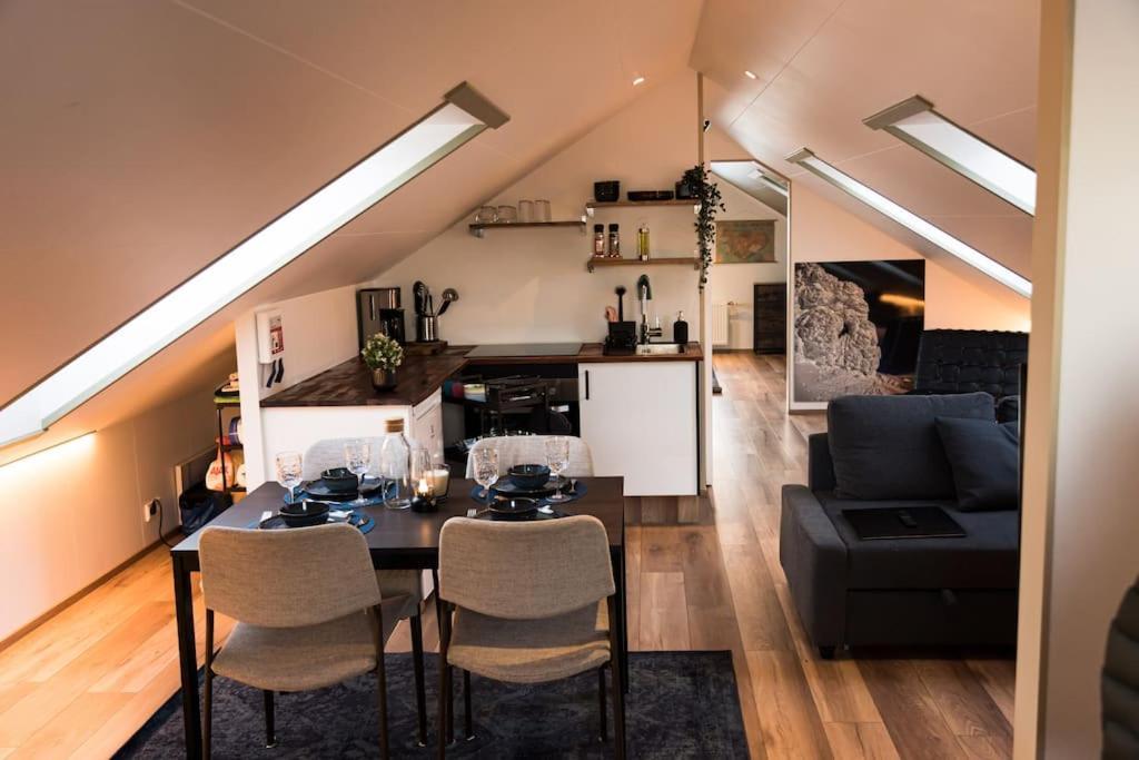 Scenic Penthouse - Ocean View & Skylight Windows Lägenhet Siglufjordur Exteriör bild